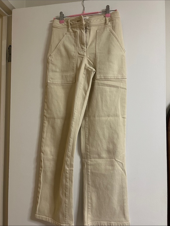 Wilfred Pants - Wilfred Wide-Leg Utility Pants in Cream